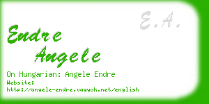 endre angele business card